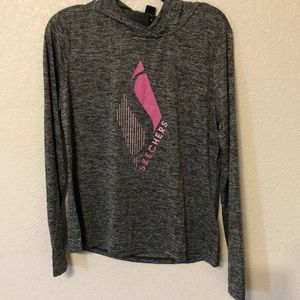 Dark Gray Long Sleeve Skechers Shirt